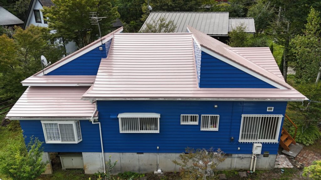 鳴沢村　外壁塗装・屋根塗装・ウッドデッキ交換工事　I様邸